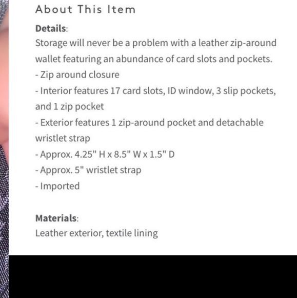 ☃️ NEW Kate Spade Wallet Spade Link Large Continental Zip Around Geo ☃️ - Picture 9 of 9